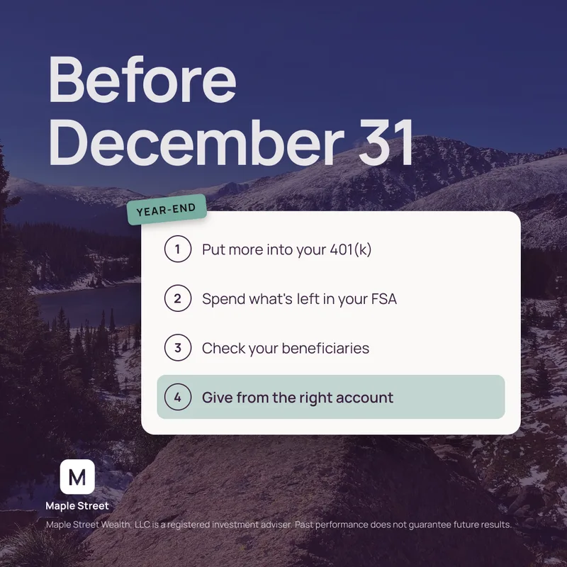 Watt post: a year-end checklist on a mountain photo