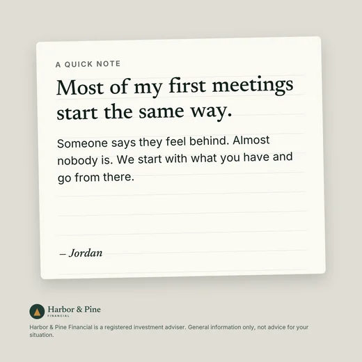 Most of my first meetings start the same way